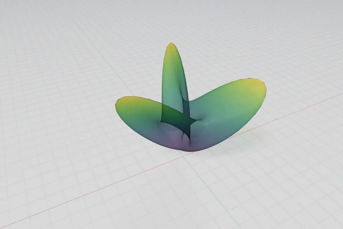 Boy's surface immersion of the projective plane with three-fold symmetry