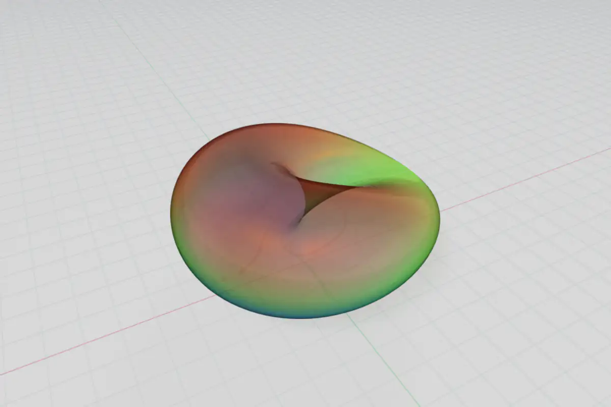 Cross-cap, a pinched self-intersecting model of the projective plane