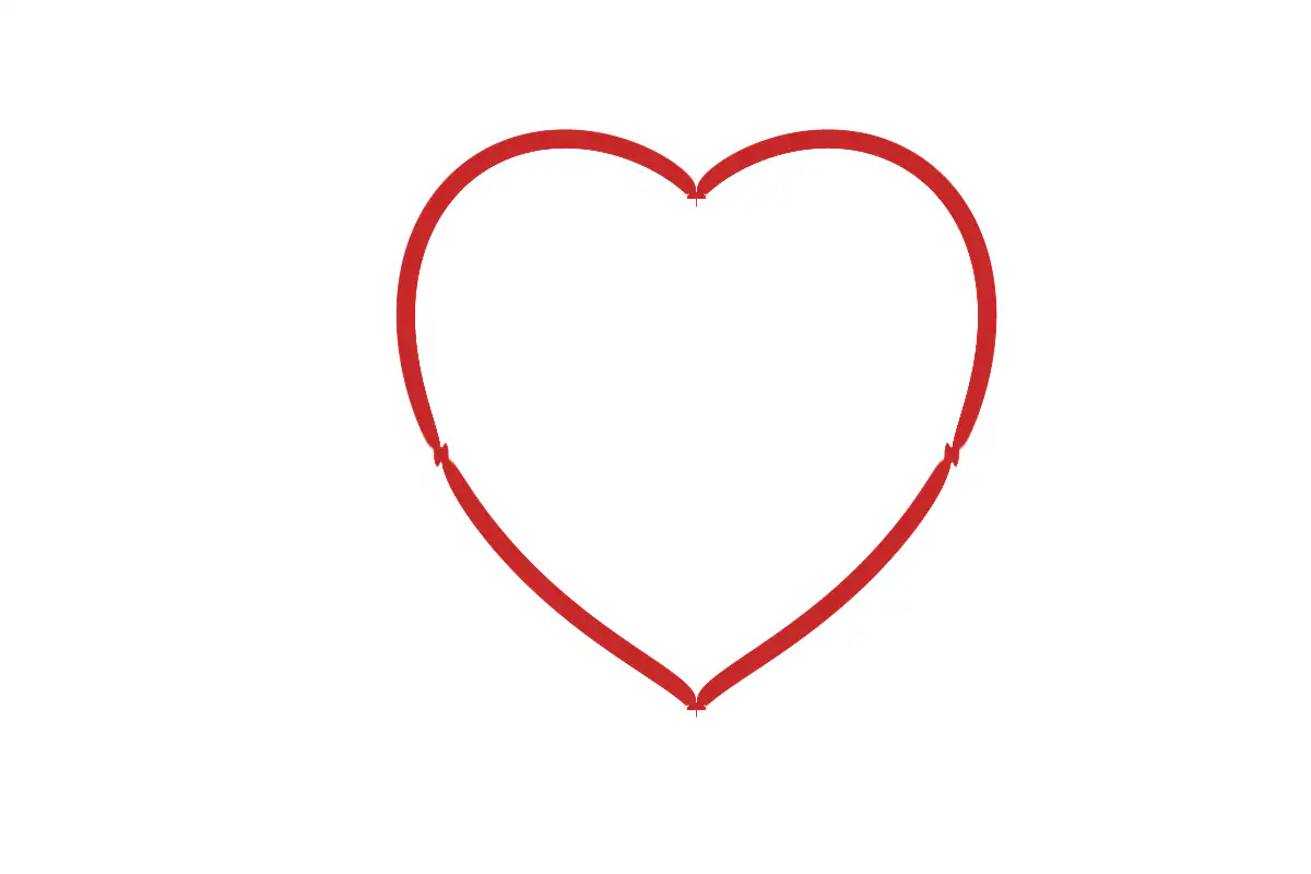 Implicit algebraic heart curve