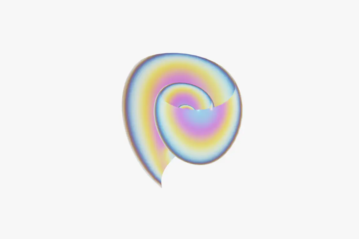Parametric seashell modeled on a logarithmic spiral